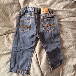 Wrangler Baby Dark Blue Denim Jeans with Back Pocket Stitching